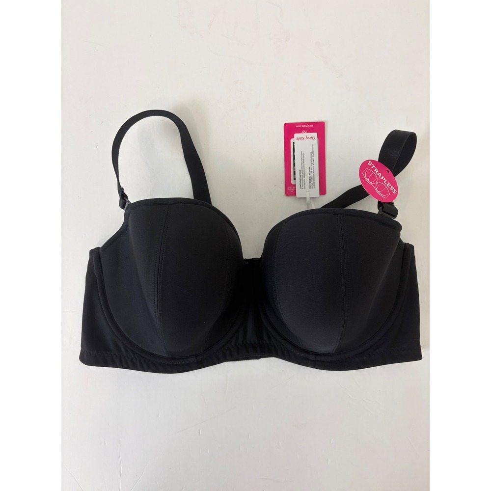 Curvy Kate Luxe Strapless Multiway Bra Jet Black Size US 36G UK 36F CK2601JEB